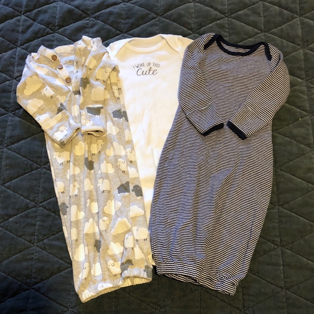 4 New Born gowns